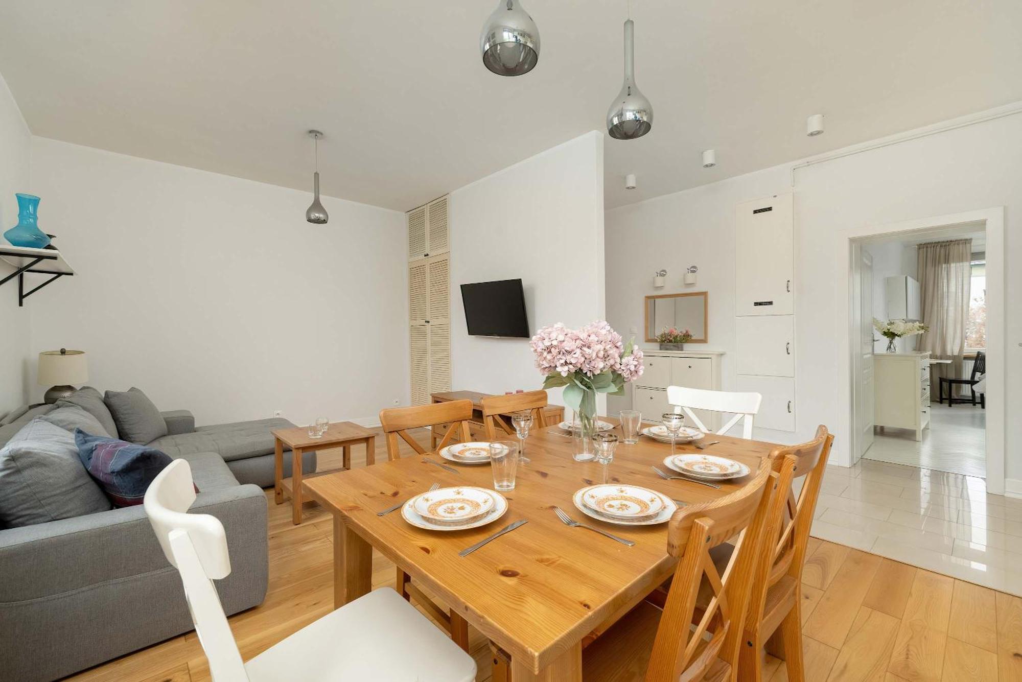Pawlowa Stylish Apartment With Balcony & Home Office Wroclaw By Noclegi Renters Buitenkant foto